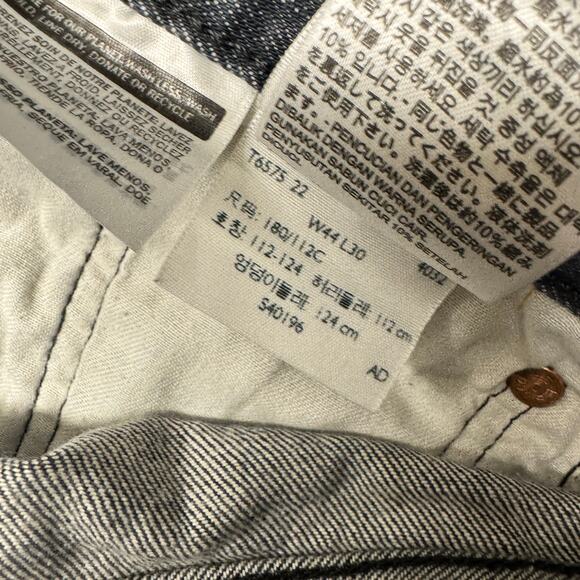 Levi's 501 Jeans Mens 44x30 (42x28 ACTUAL) Button Fly Grayish Blue Denim - Picture 8 of 11